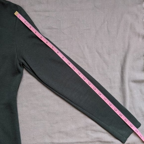 Zara dark green shift dress - Picture 6 of 9